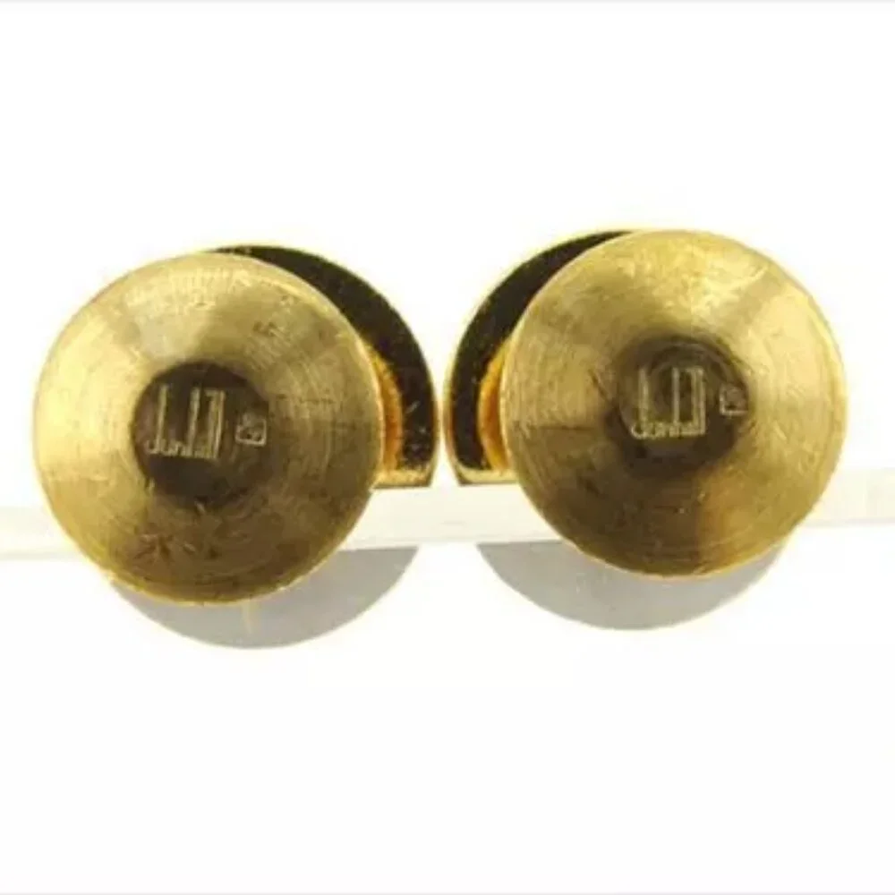 Dunhill cuffs GP Gold Mens Authentic Used